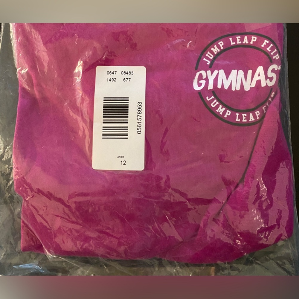 JUSTICE gymnastics shirt size 12